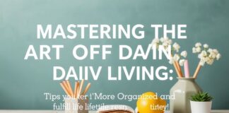 Mastering the Art of Daily Living: Tips for a More Organized and Fulfilling Life Mastering the Art of Daily Living: Tips for a More Organized and Fulfilling Life