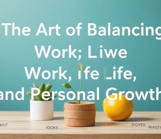 The Art of Balancing Work, Life, and Personal Growth The Art of Balancing Work, Life, and Personal Growth