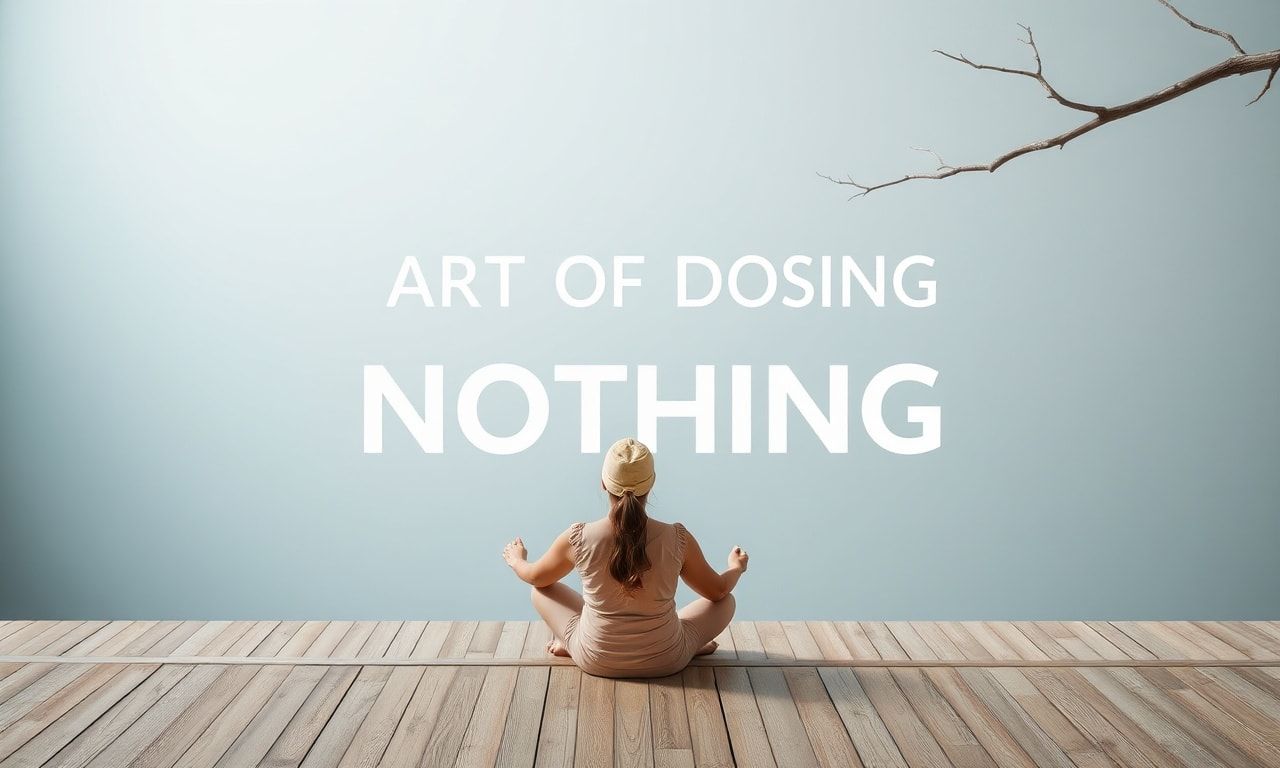 The Art of Doing Nothing: Why We All Need to Chill Out More