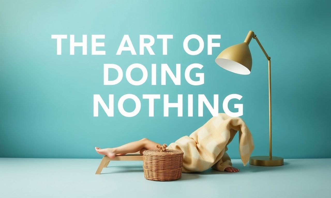 The Art of Doing Nothing: Why We Need to Relearn Laziness